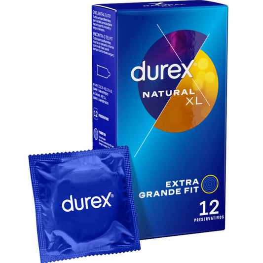 PRESERVATIVOS DUREX NATURAL XL 12 UNIDADES