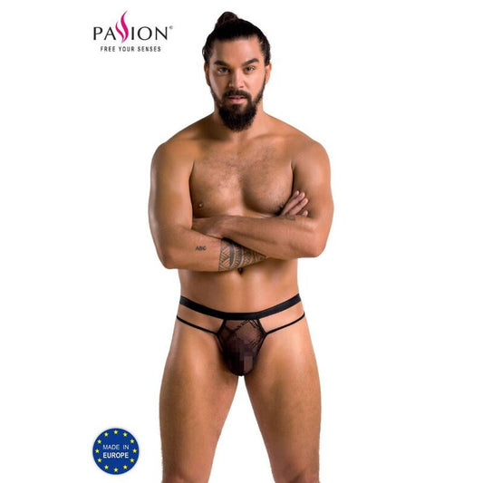 PASSION 029 THONG COLLIN PRETO L/XL