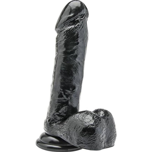 DILDO 18 CM COM BOLAS PRETAS