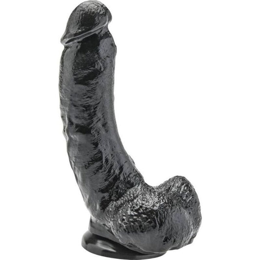 DILDO 20,5 CM COM BOLAS PRETAS