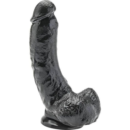 DILDO 20,5 CM COM BOLAS PRETAS