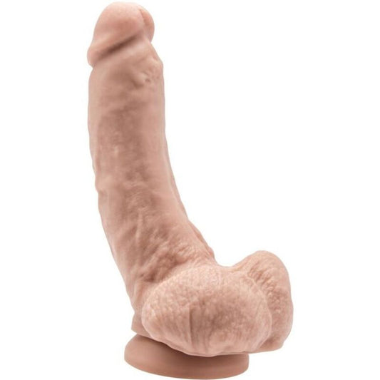 DILDO 20,5 CM COM BOLAS PELE