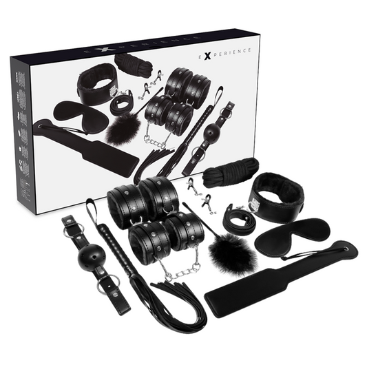 EXPERIÊNCIA BDSM FETISH KIT SÉRIE PRETA
