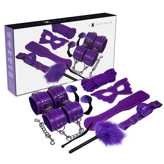 EXPERIÊNCIA BDSM FETISH KIT SÉRIE PURPLE