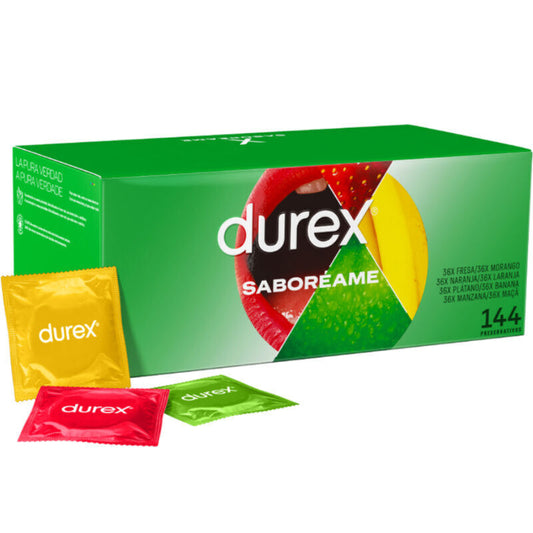 PRESERVATIVOS DUREX PLEASURE FRUITS 144 UNITS