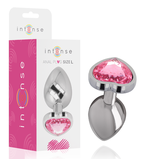 PLUG ANAL DE ALUMÍNIO METAL CORAO ROSA TAMANHO L