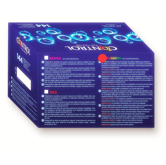 PRESERVATIVOS CONTROL ADAPTA FUSSION 144 UNITS
