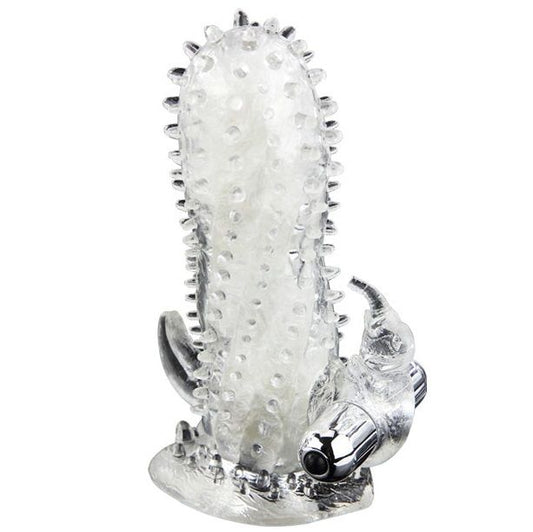 BRAVE MAN COELHO VIBRADOR EXTENSO DE PÉNIS