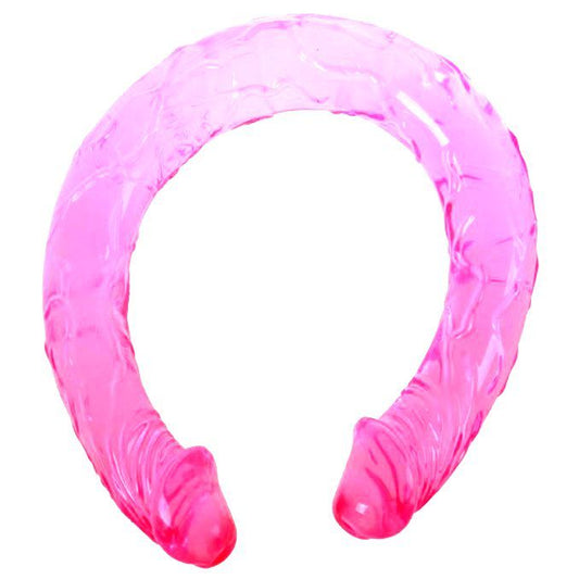 DILDO DUPLO ROSA/LILÁS/AZUL 44.5CM