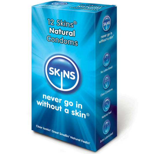 PRESERVATIVOS SKINS CONDOM NATURAL 12 UNIDADES