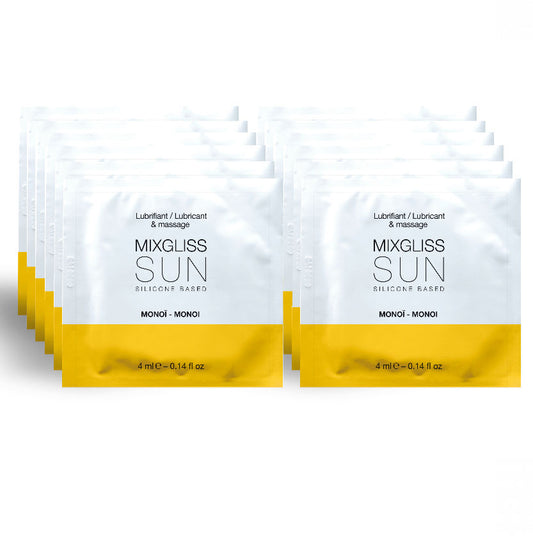 LUBRIFICANTE À BASE DE MIXGLISS MONOI 12 PEÇAS 4ML