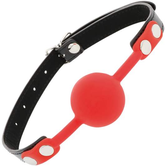 ESFERA DARKNESS BALL SILICONE GAG VERMELHO
