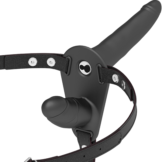 VIBRADOR PRETO DE DUPLA PENETRAÇÃO