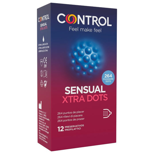 PRESERVATIVO CONTROL XTRA DOTS 12 UDS