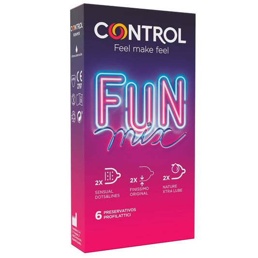 PRESERVATIVOS CONTROL FEEL FUN MIX  6 UNIDADES