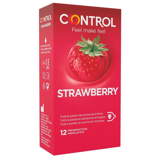 PRESERVATIVOS CONTROL MORANGO 12 UNIDADES