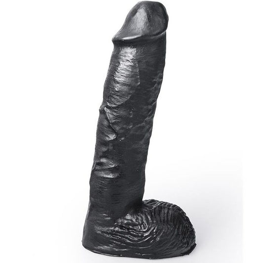 DILDO REALÍSTICO PRETO COR PRETO 24 CM