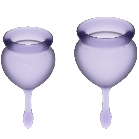 COPO MENSTRUAL FEEL GOOD ROXO 15 + 20 ML