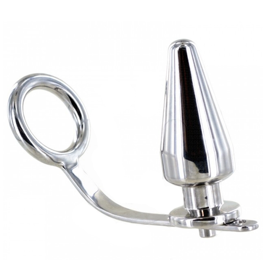 ANEL DE METALHARD COCK COM PLUG ANAL