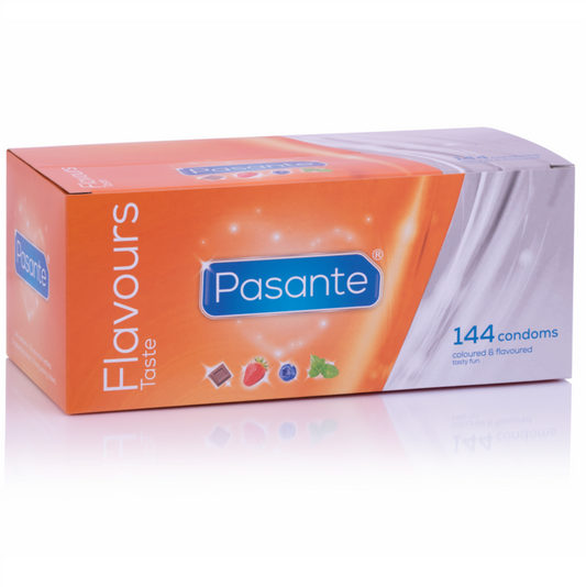 PRESERVATIVOS PASANTE SABORES 144 UNIDADES