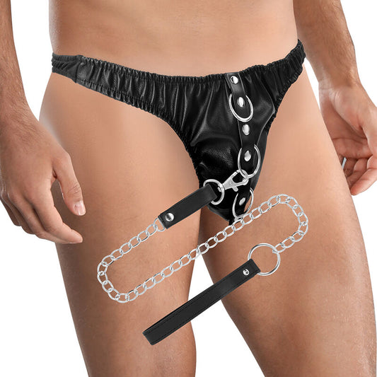 TANGA DE SUBMISSÃO COM CORRENTE DE METAL