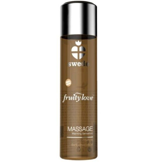 SWEDE FRUITY LOVE EFEITO DE AQUECIMENTO ÓLEO DE MASSAGEM INTENSO CHOCOLATE ESCURO 60 ML.